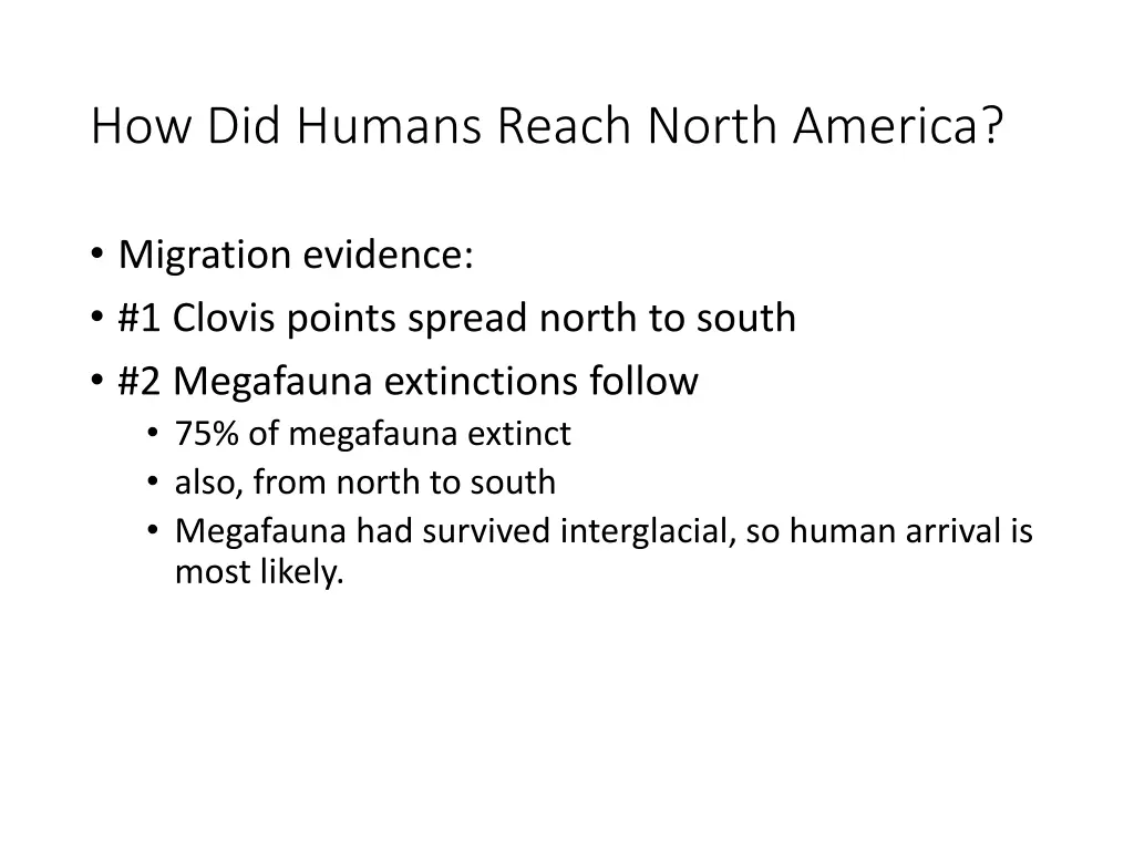how did humans reach north america 2