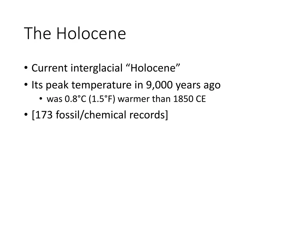 the holocene 1