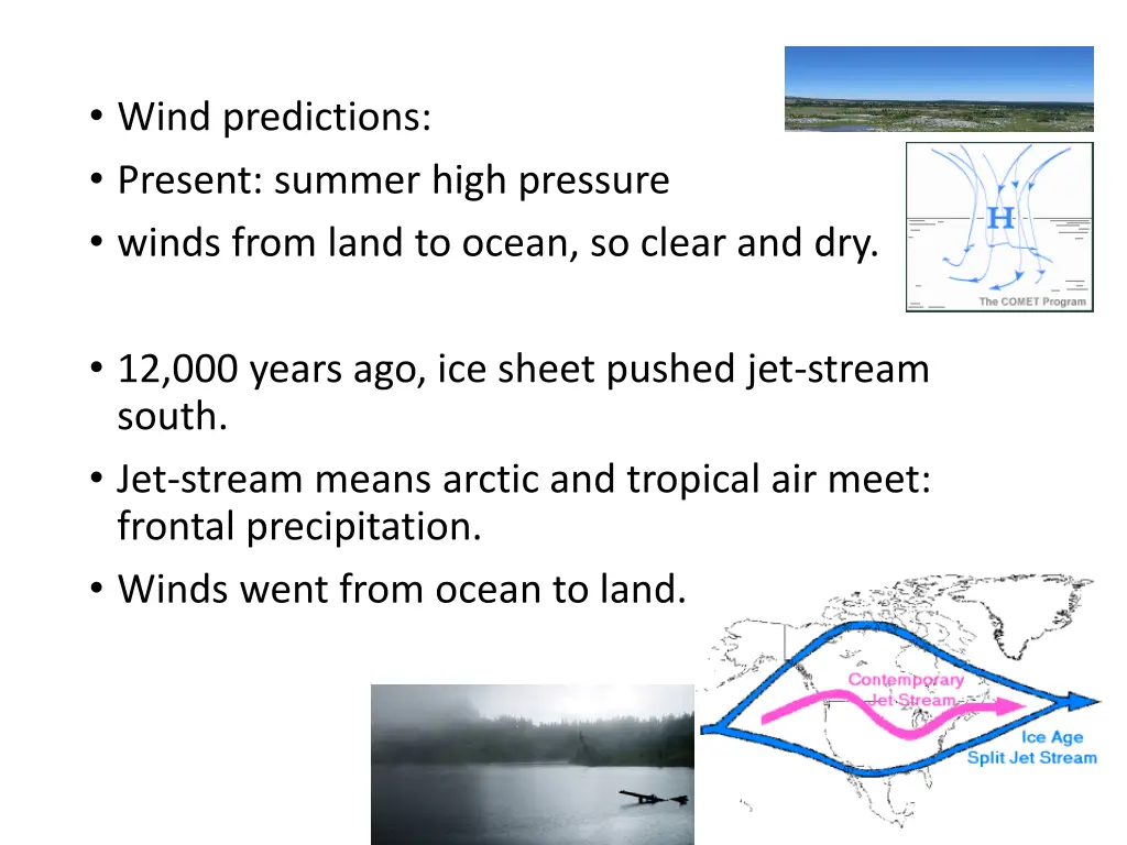 wind predictions present summer high pressure