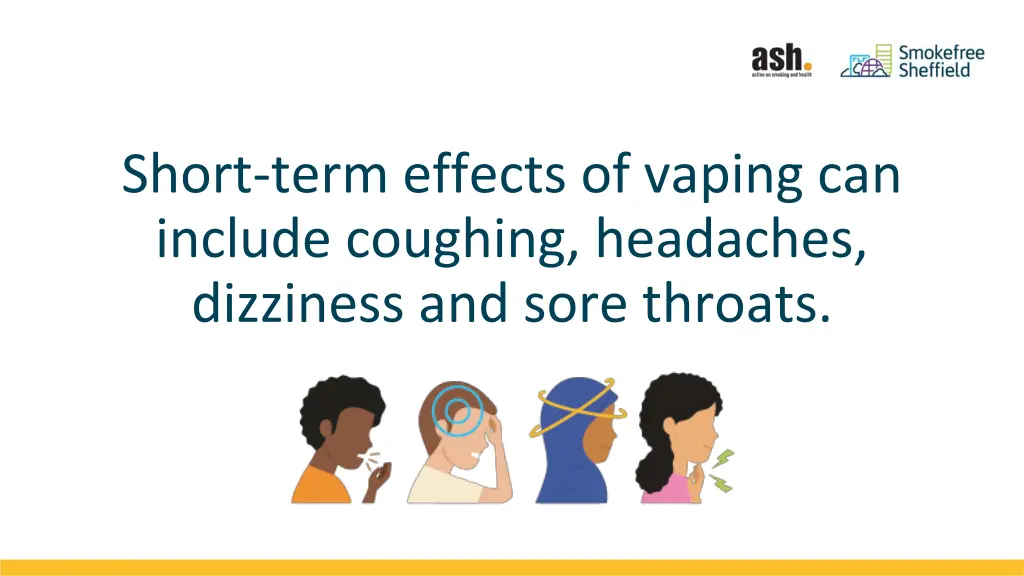 short term effects of vaping can include coughing