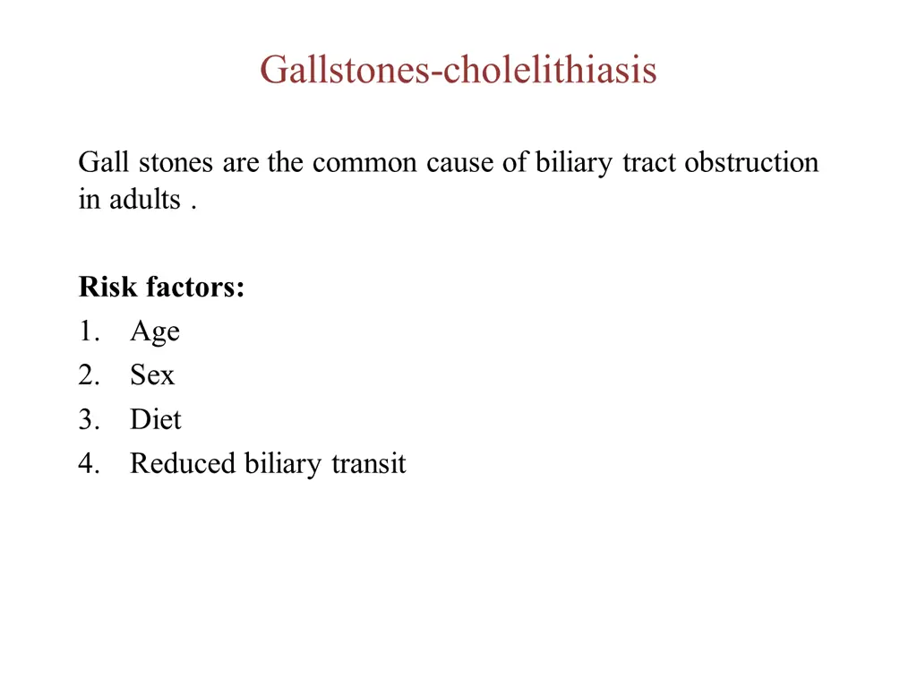 gallstones cholelithiasis
