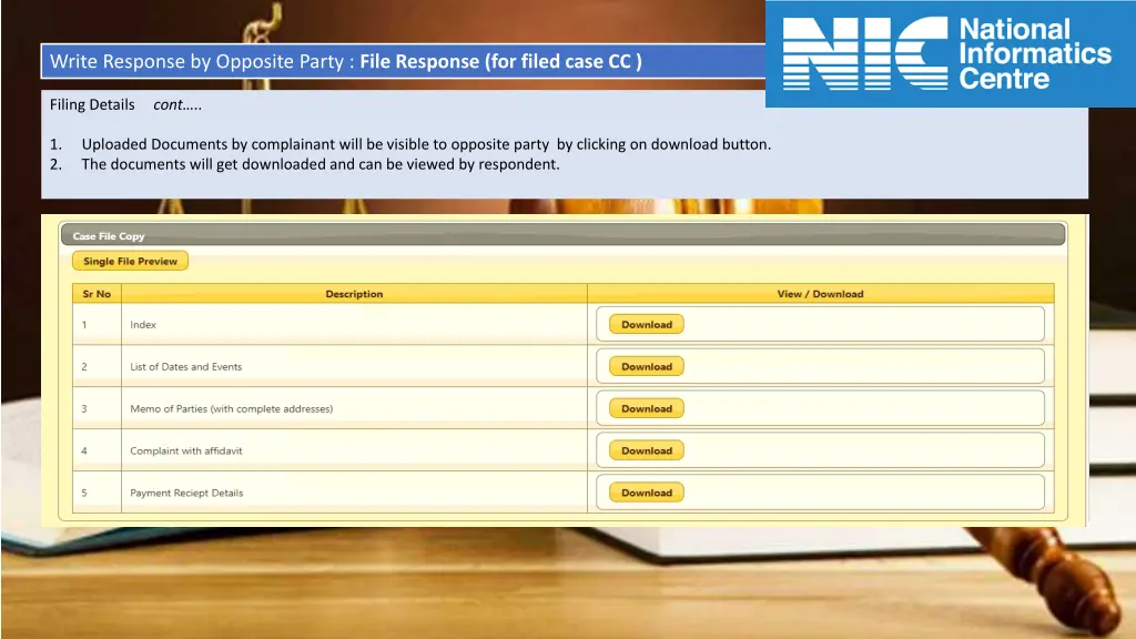 write response by opposite party file response 4