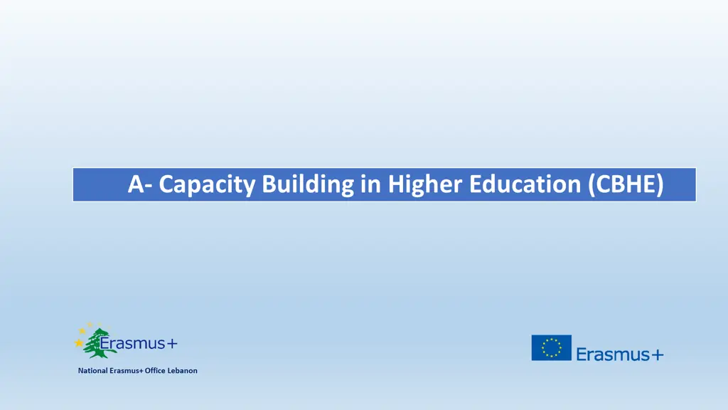 a capacity building in higher education cbhe