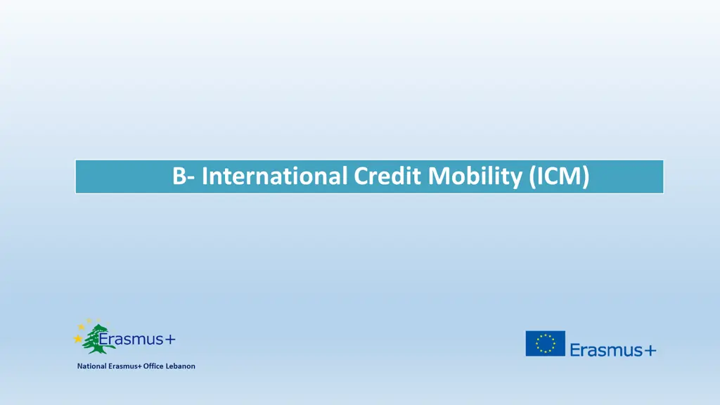 b international credit mobility icm