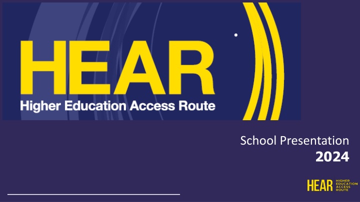 hear higher education access route