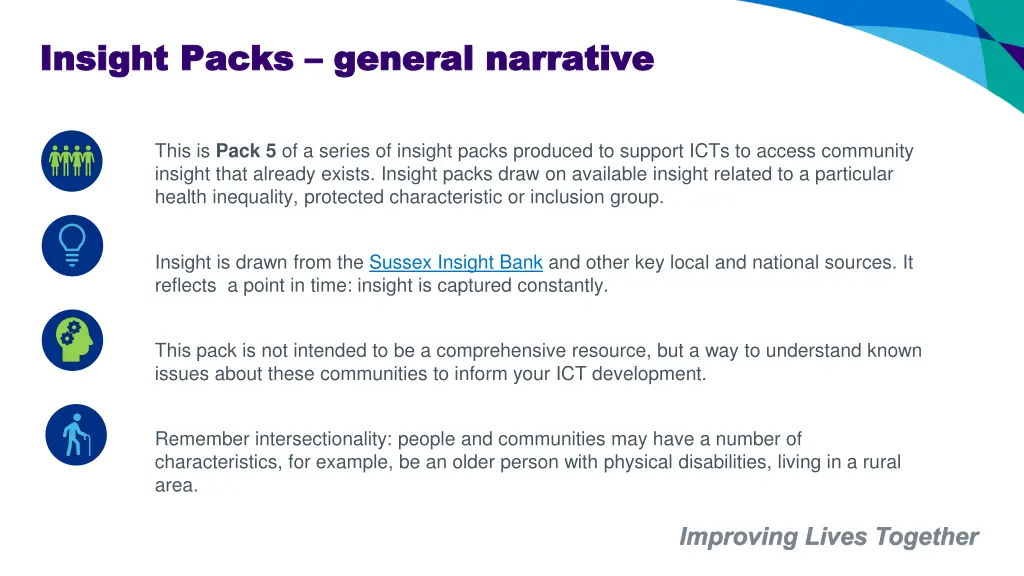 insight packs insight packs general narrative