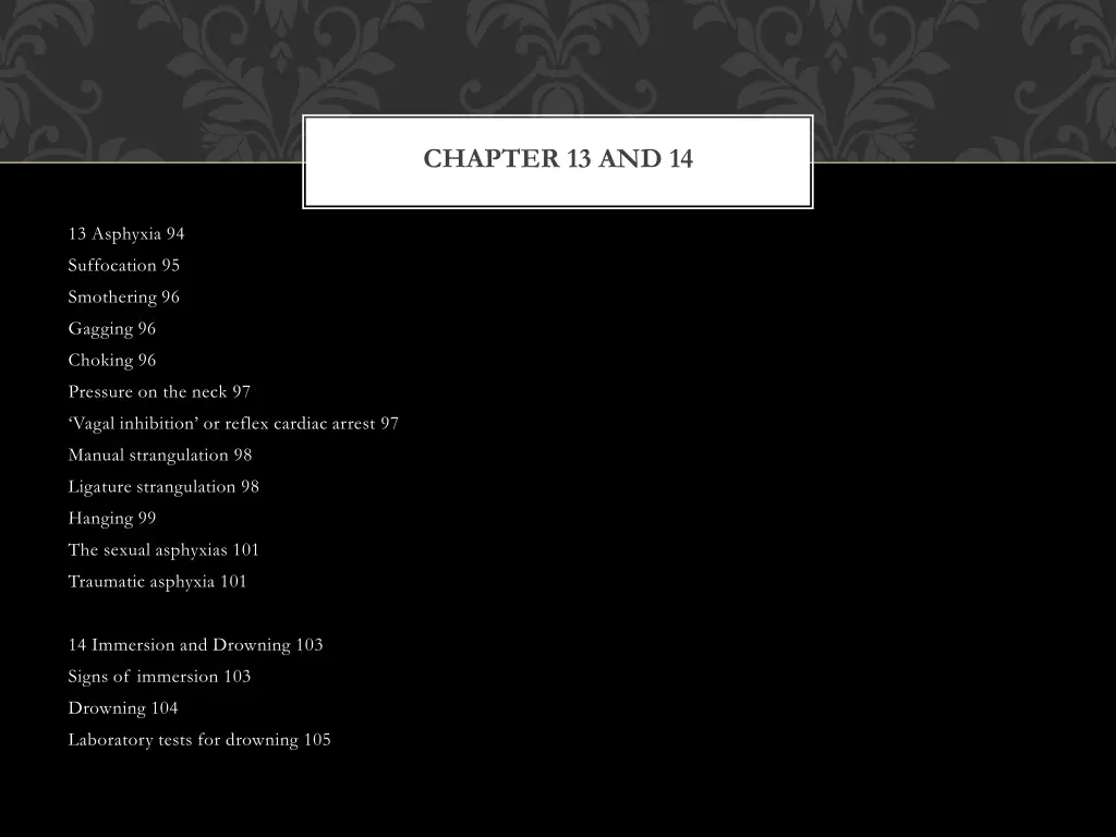 chapter 13 and 14