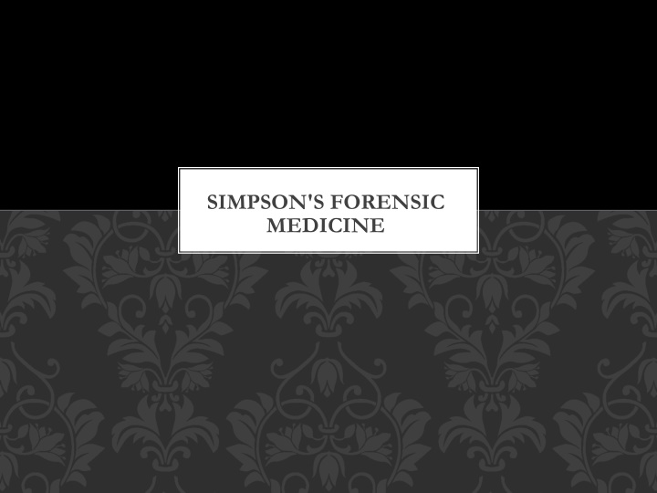simpson s forensic medicine