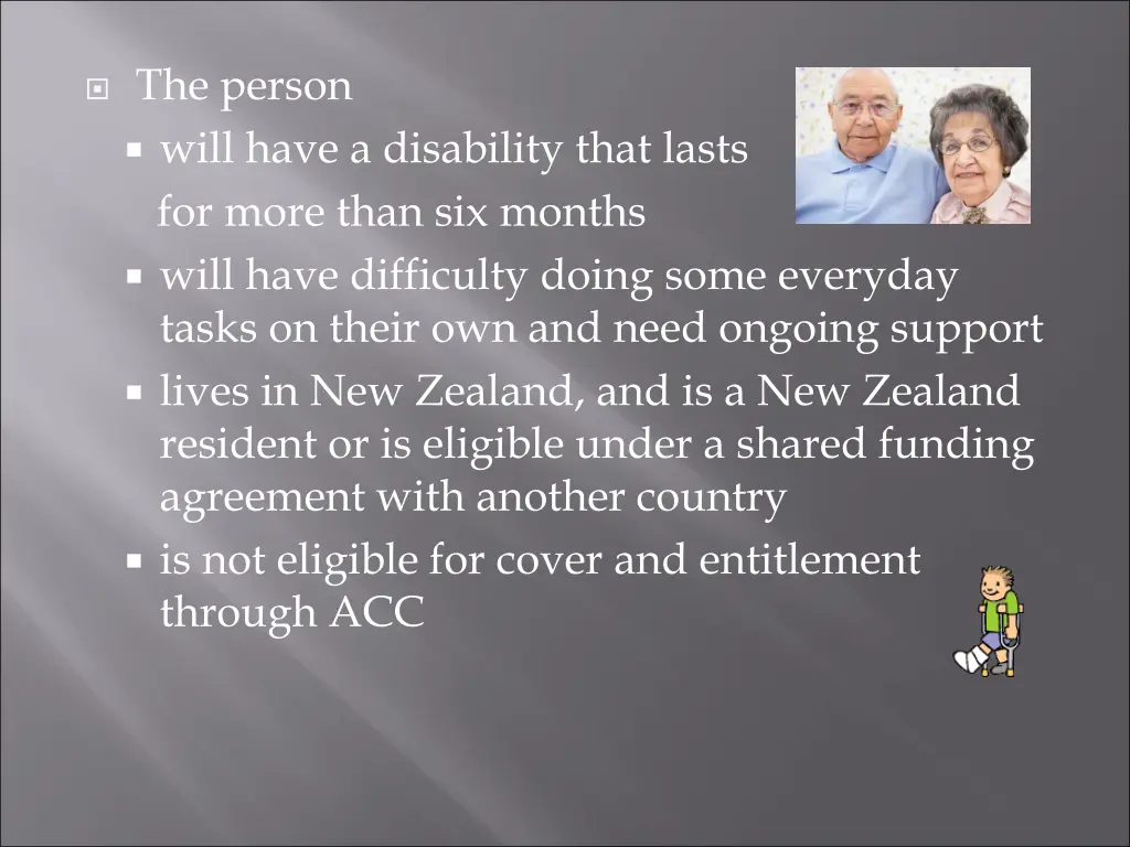 the person will have a disability that lasts