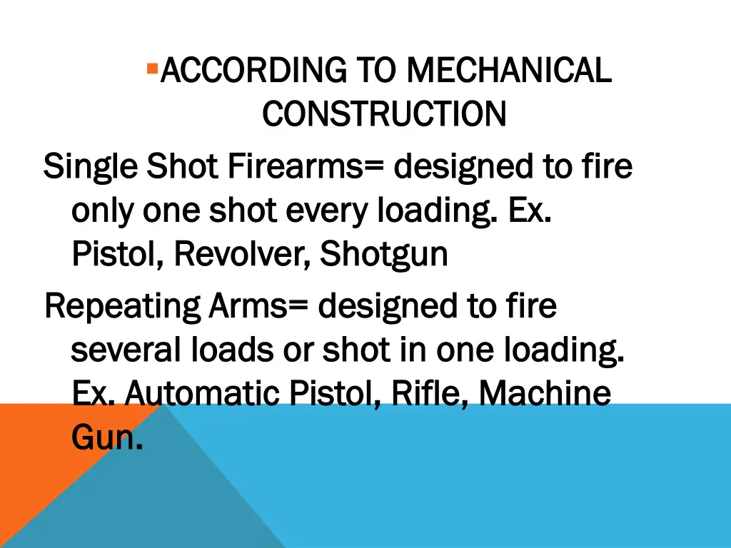 according to mechanical according to mechanical