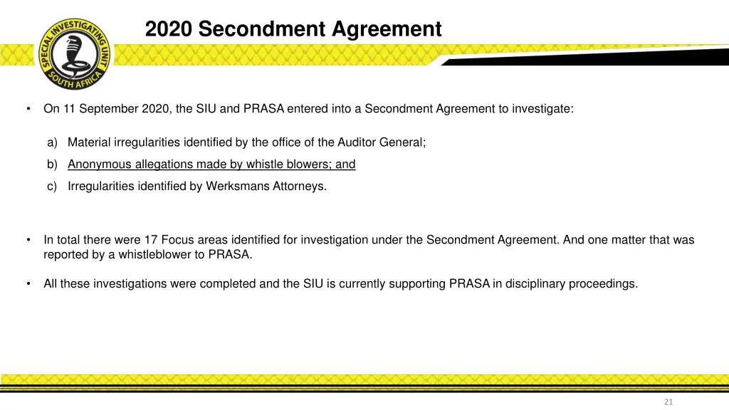 2020 secondment agreement