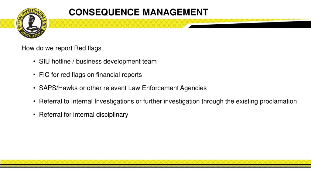 consequence management