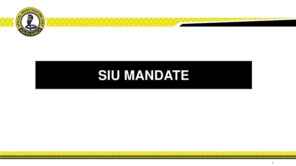 siu mandate