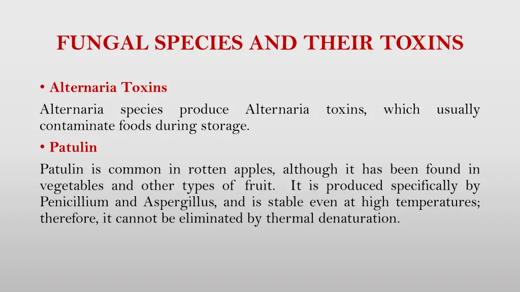 fungal species and their toxins 5