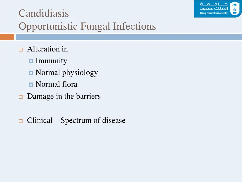 candidiasis opportunistic fungal infections