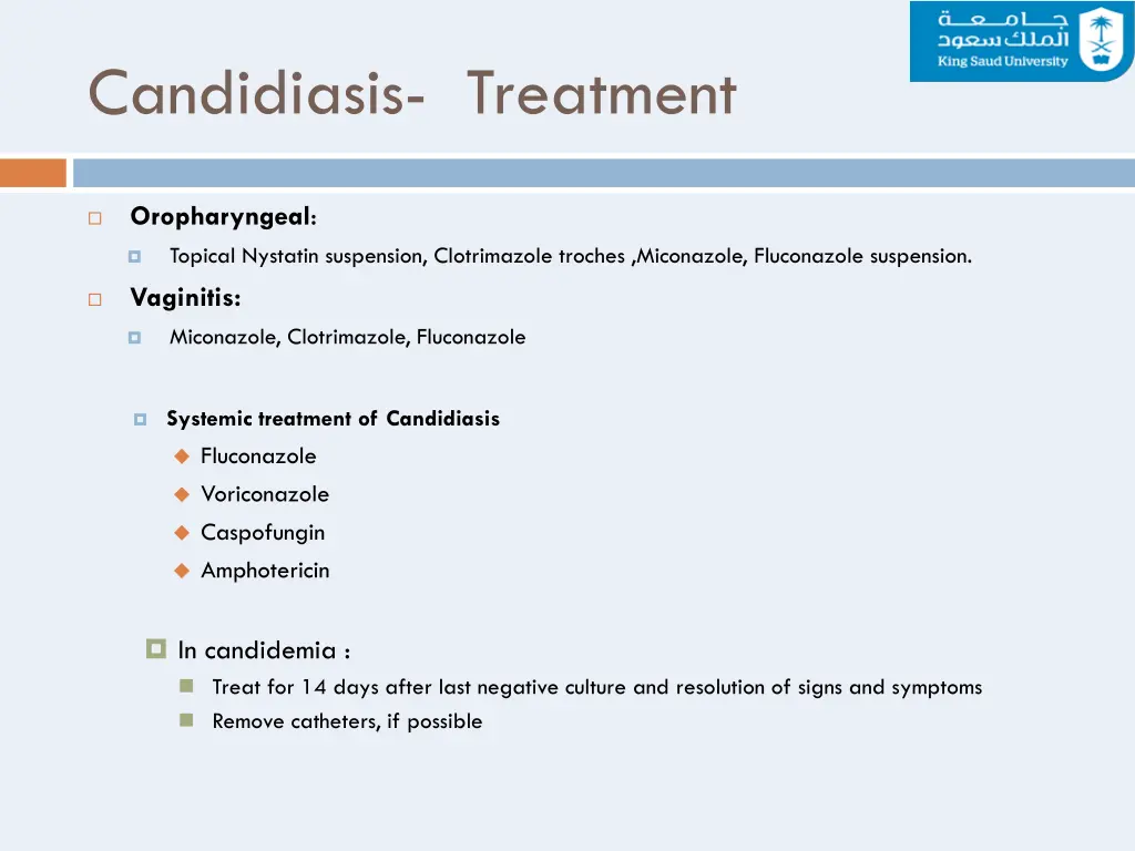 candidiasis treatment