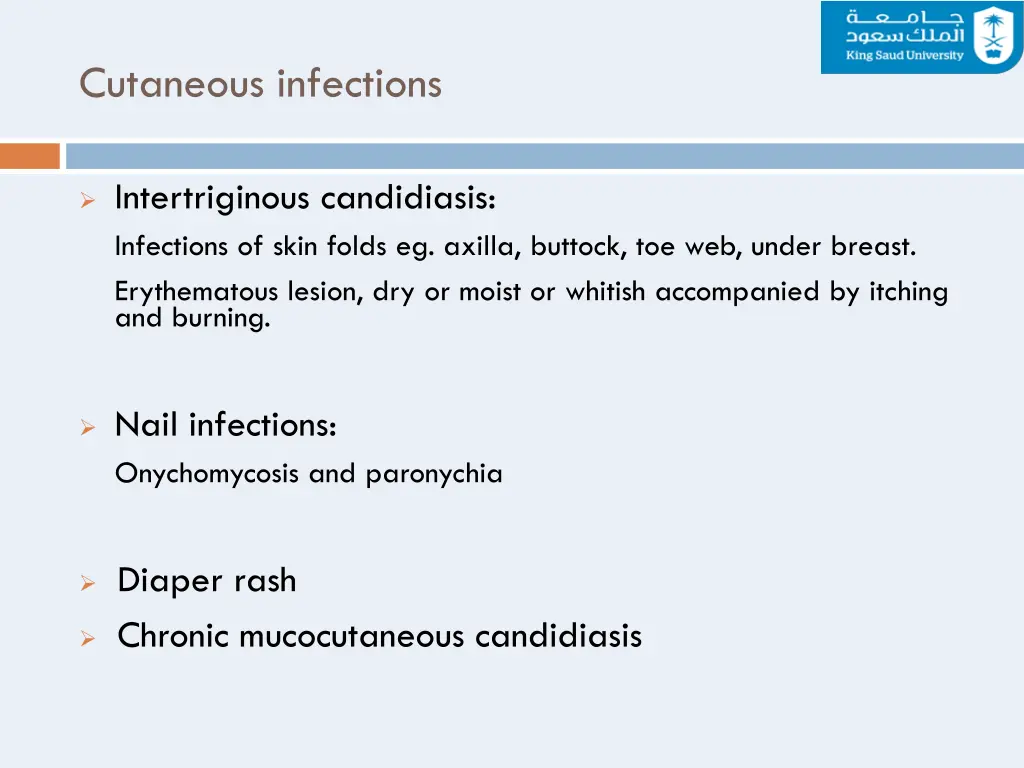 cutaneous infections