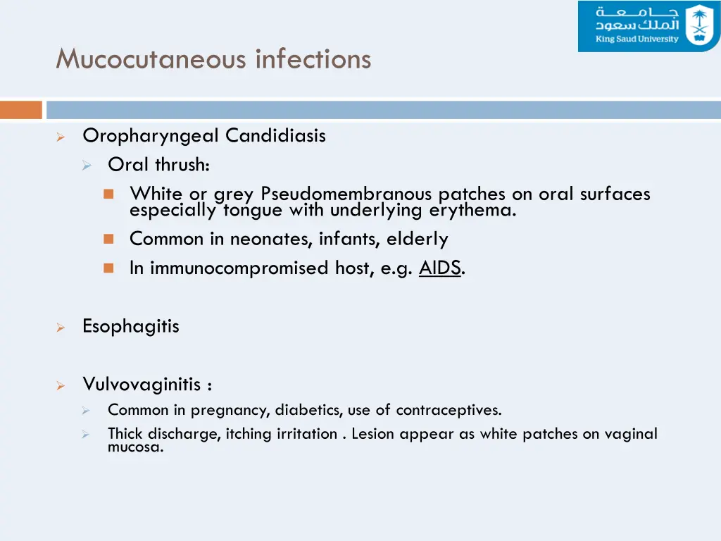 mucocutaneous infections