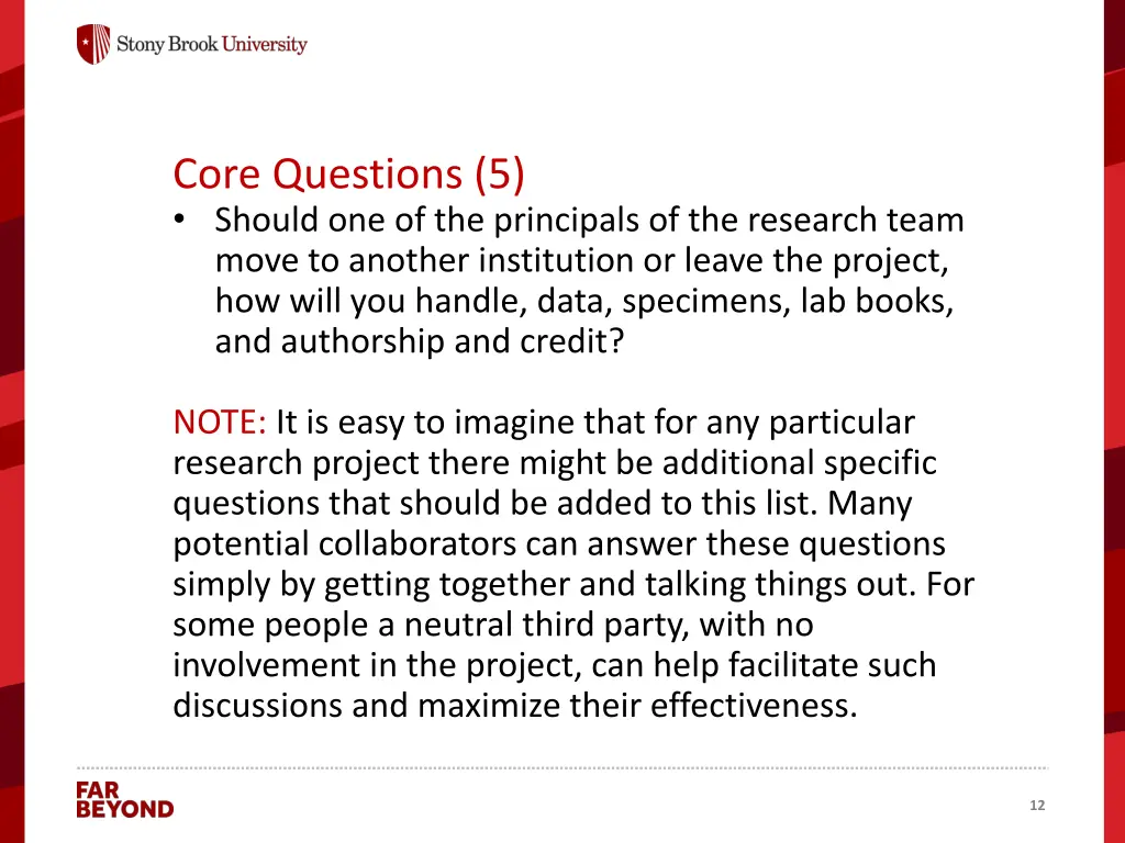 core questions 5 should one of the principals