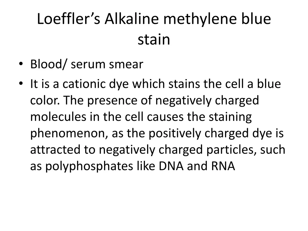 loeffler s alkaline methylene blue stain