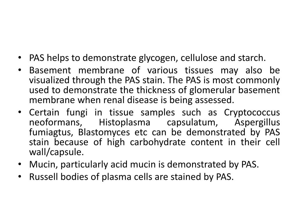 pas helps to demonstrate glycogen cellulose