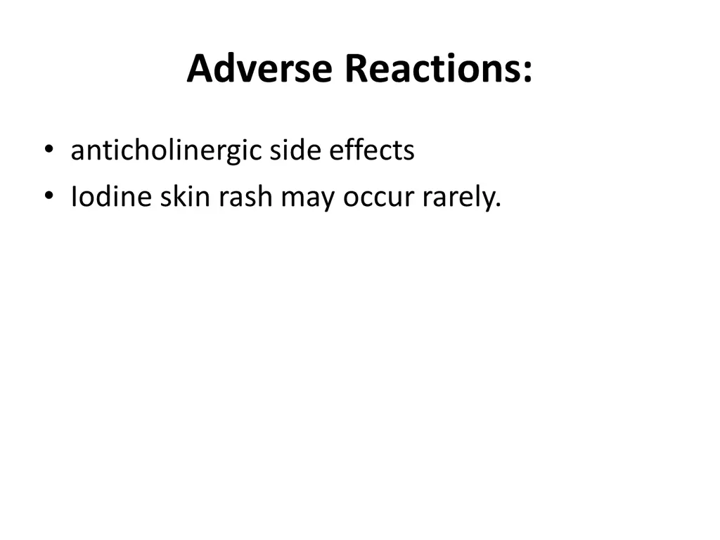 adverse reactions