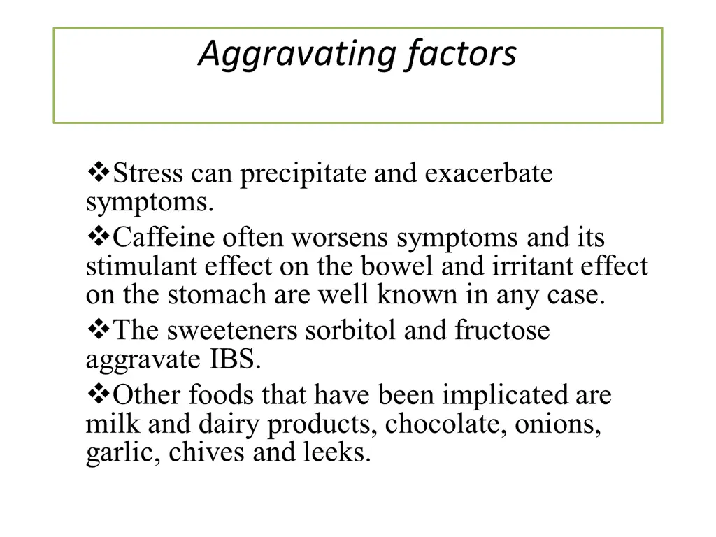 aggravating factors