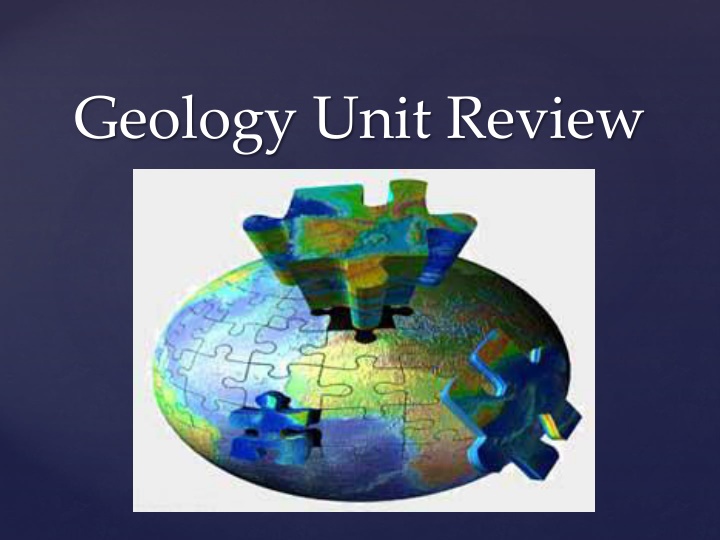 geology unit review