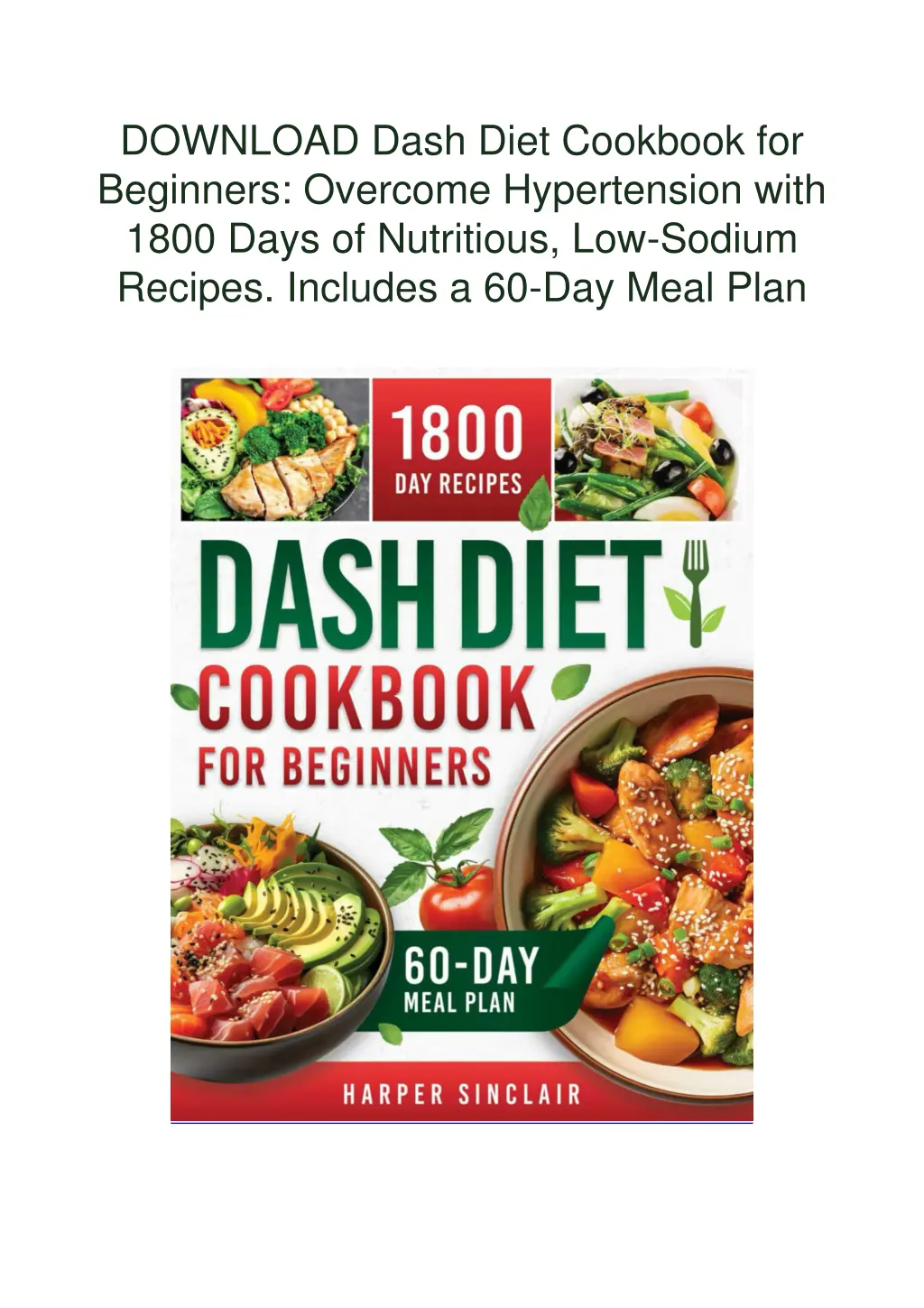 download dash diet cookbook for beginners