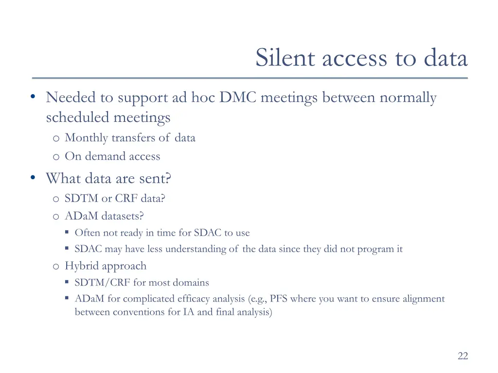 silent access to data