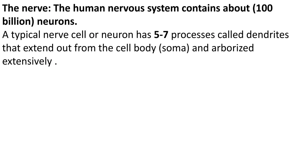 the nerve the human nervous system contains about