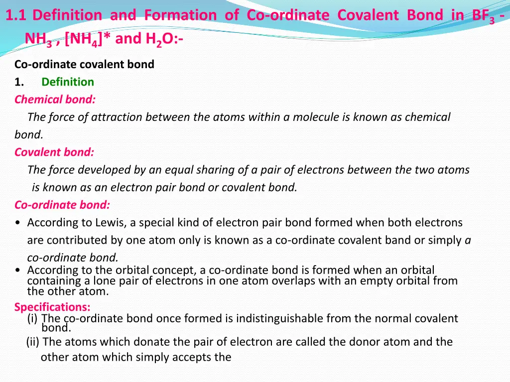 1 1 definition and formation of co ordinate