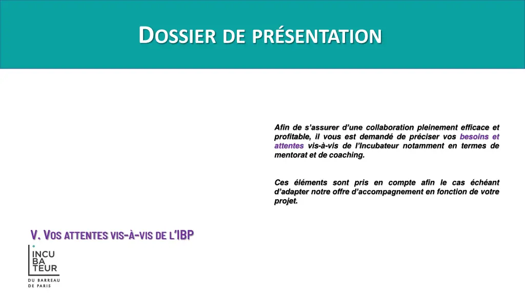 d ossier de pr sentation 5