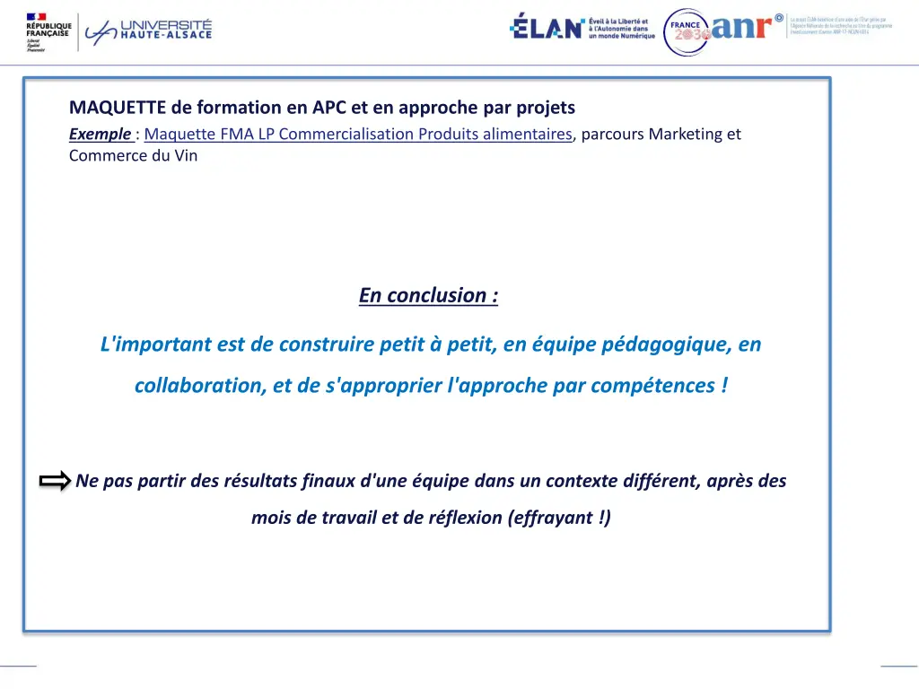 maquette de formation en apc et en approche 1