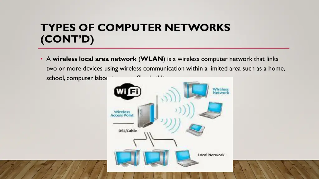 types of computer networks cont d 2