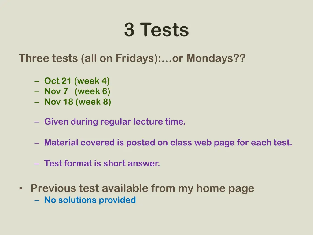 3 tests