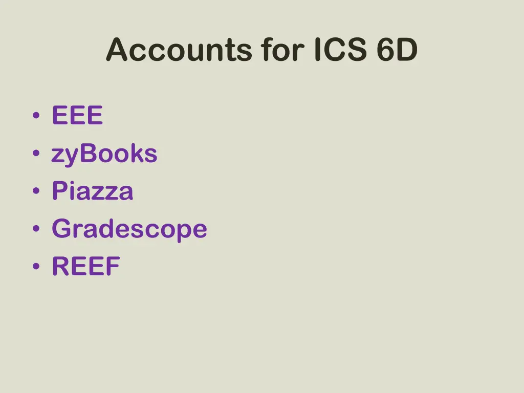 accounts for ics 6d