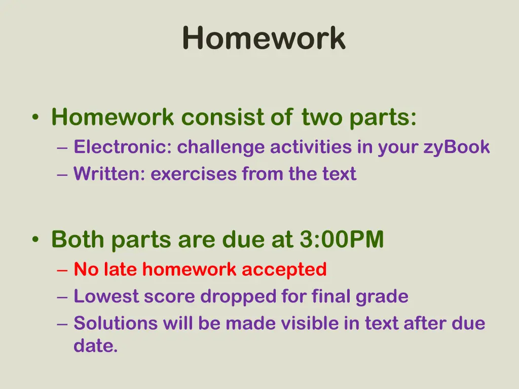 homework