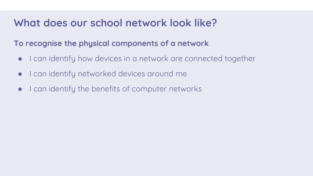 what does our school network look like 1