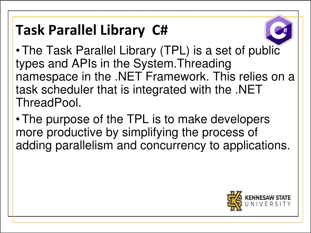 task parallel library c the task parallel library