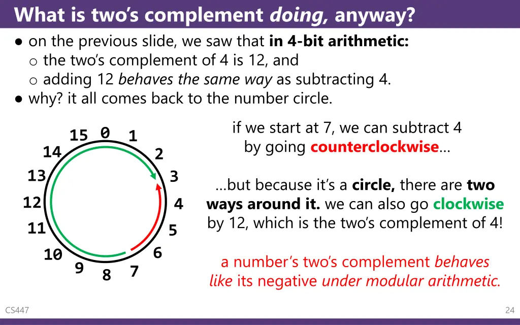 what is two s complement doing anyway