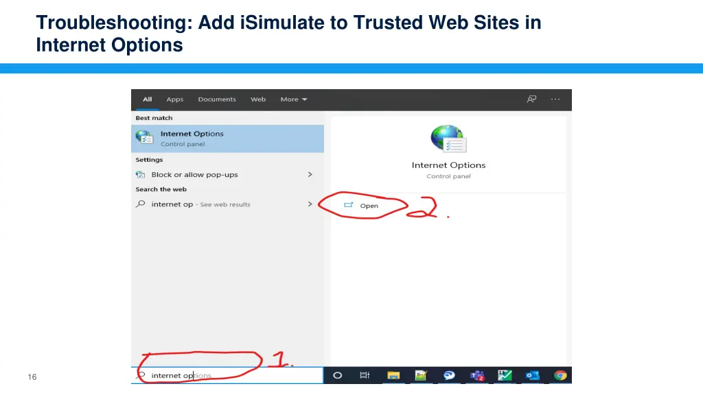 troubleshooting add isimulate to trusted