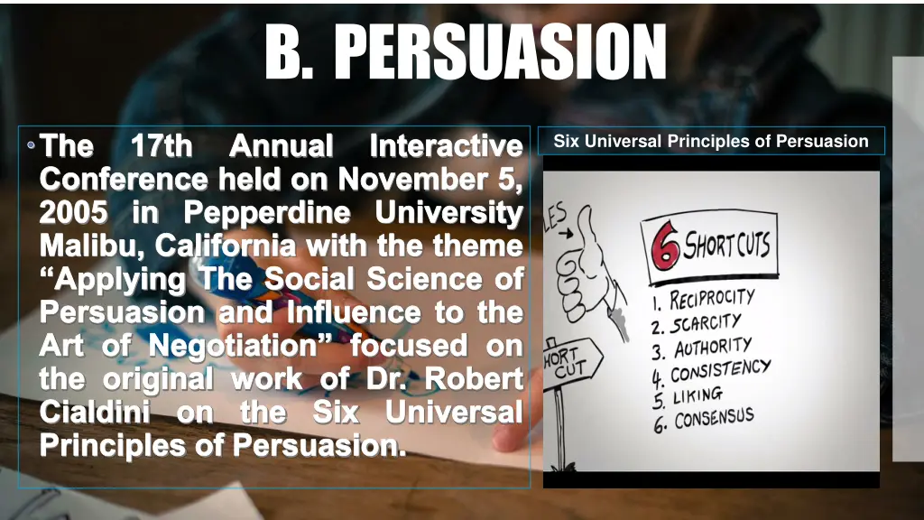 b persuasion