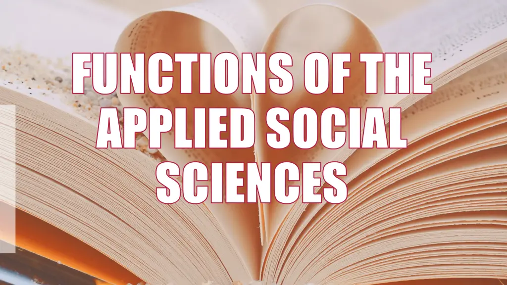 functions of the functions of the applied social