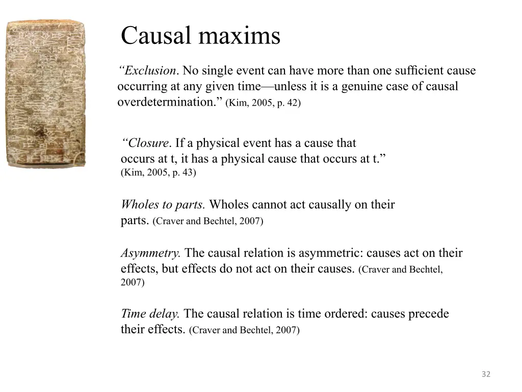 causal maxims