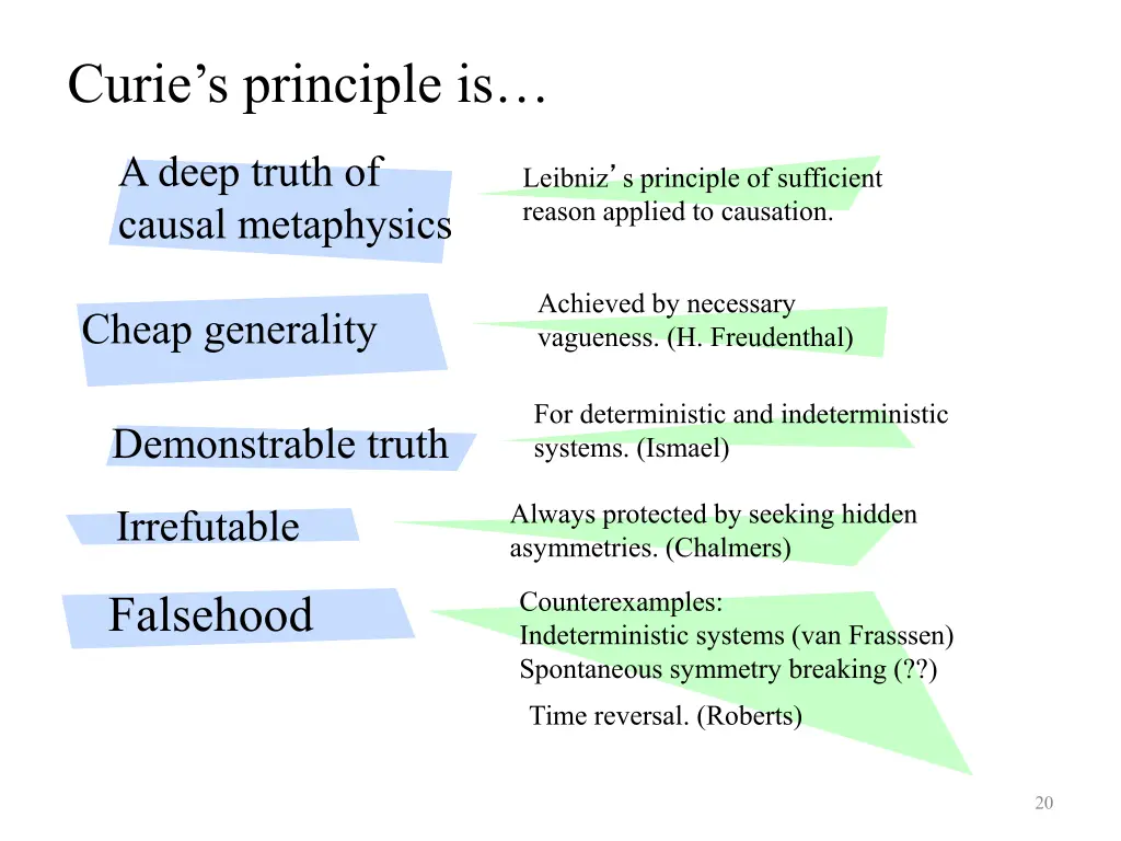 curie s principle is