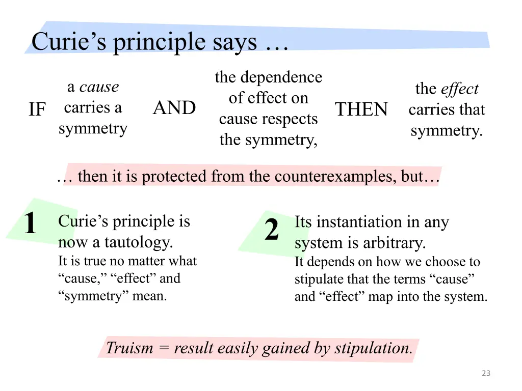 curie s principle says 1