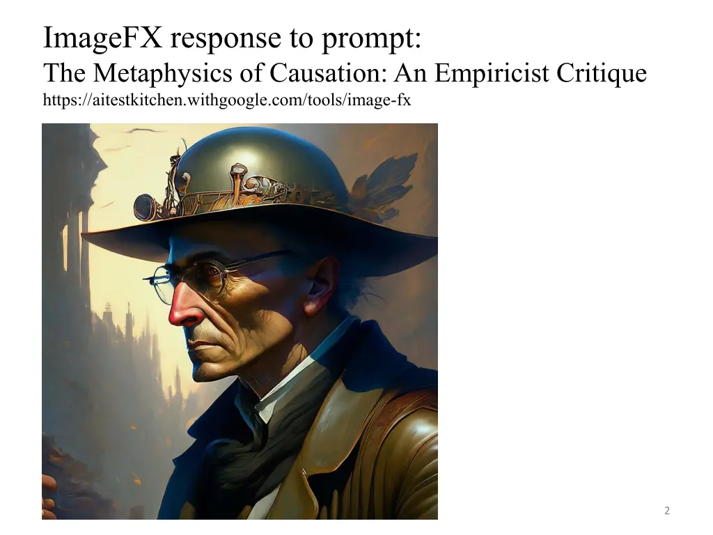 imagefx response to prompt the metaphysics