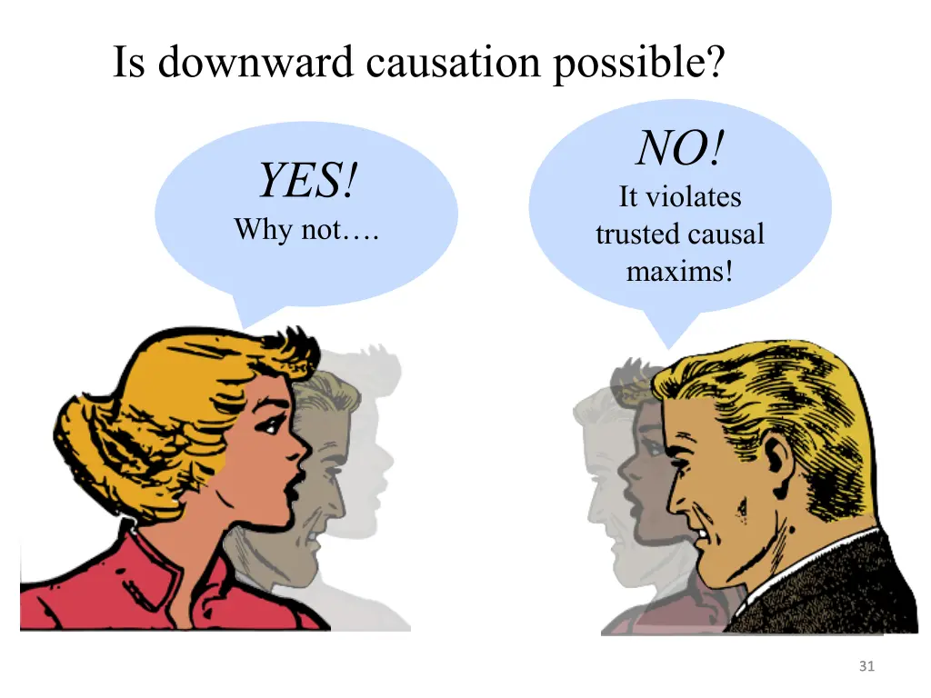 is downward causation possible