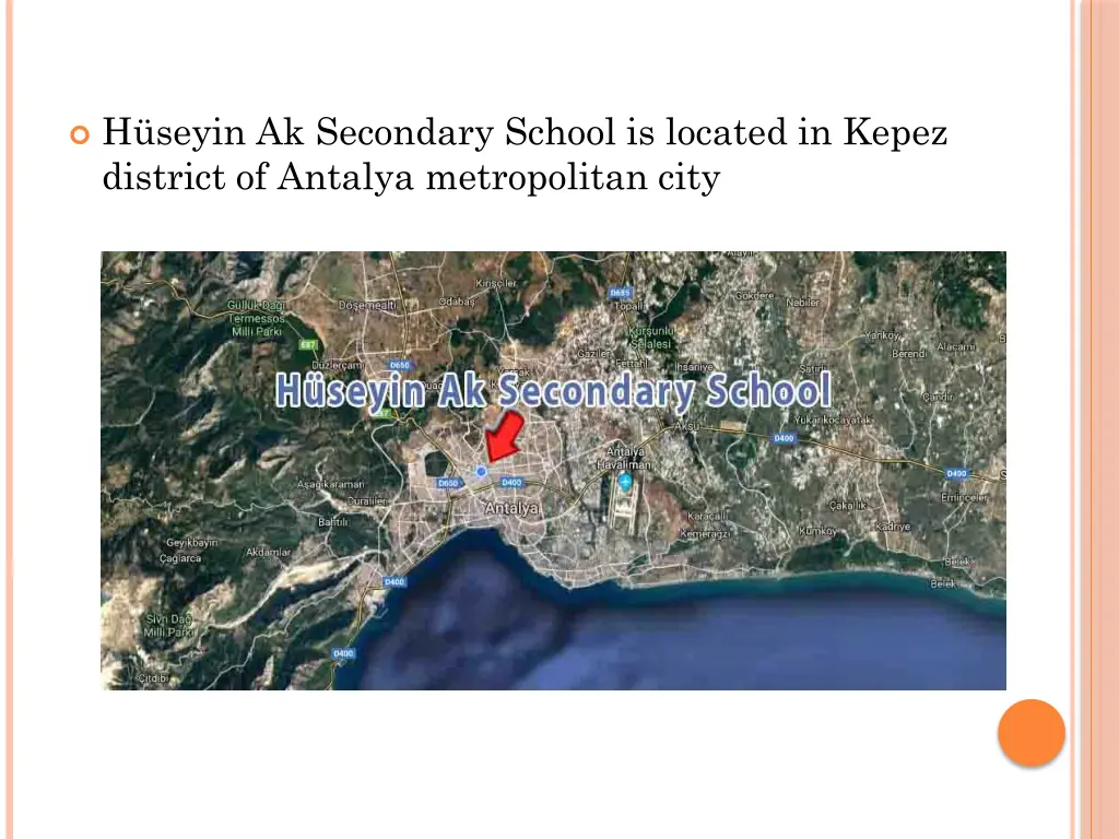 h seyin ak secondary school is located in kepez